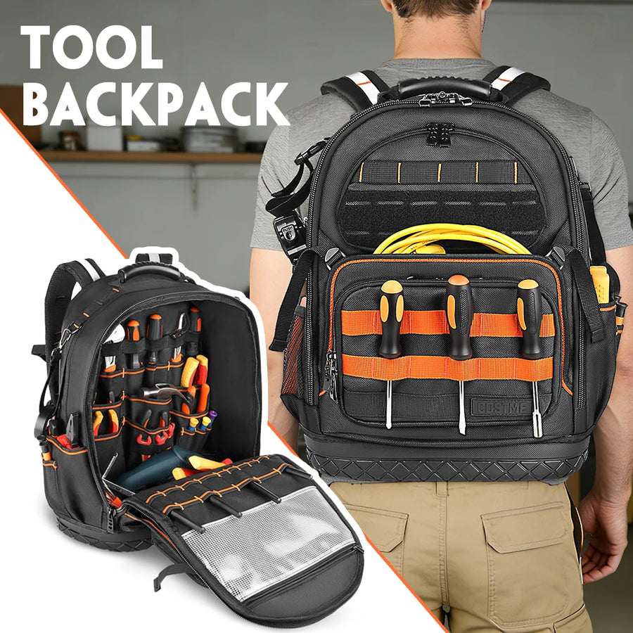 Heavy-Duty Professional Tool Backpack