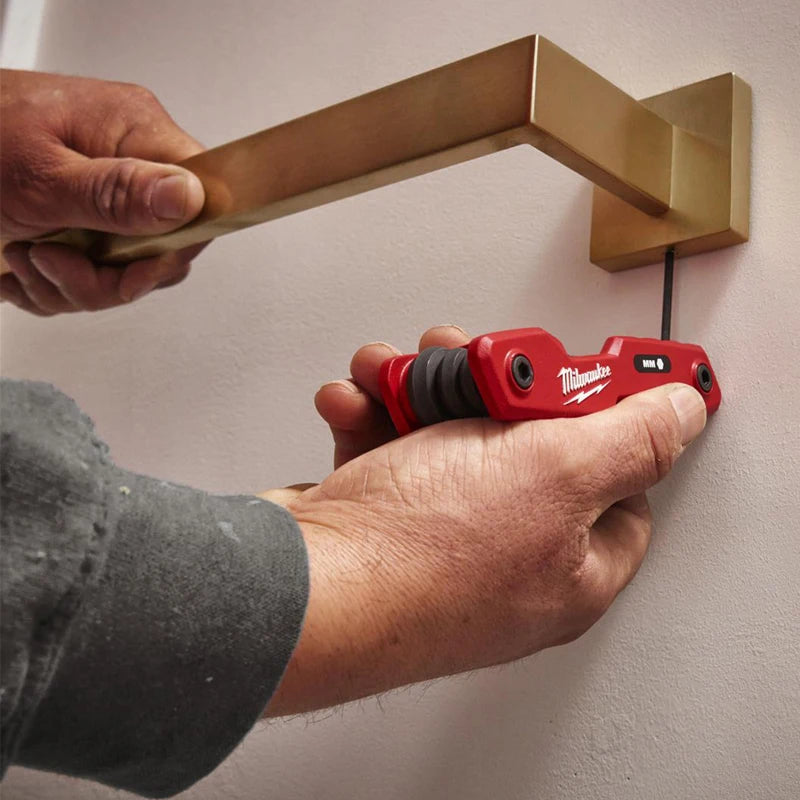 Milwaukee 48-22-2182 8-Key Folding Hex Key Set Metric Mini Portable 270 ° Adjustable Wrench