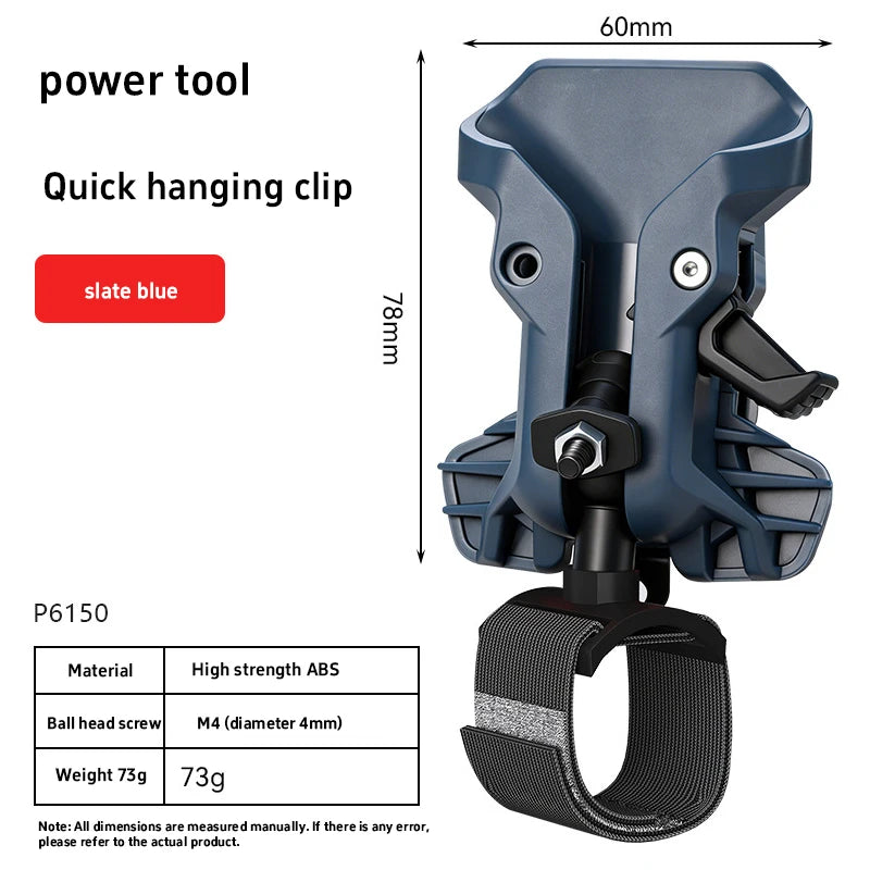 Self-locking Drill Holder Belt Clip Quick Release High-hardness Quick-hook Tool Holder Portable Tool Organizer