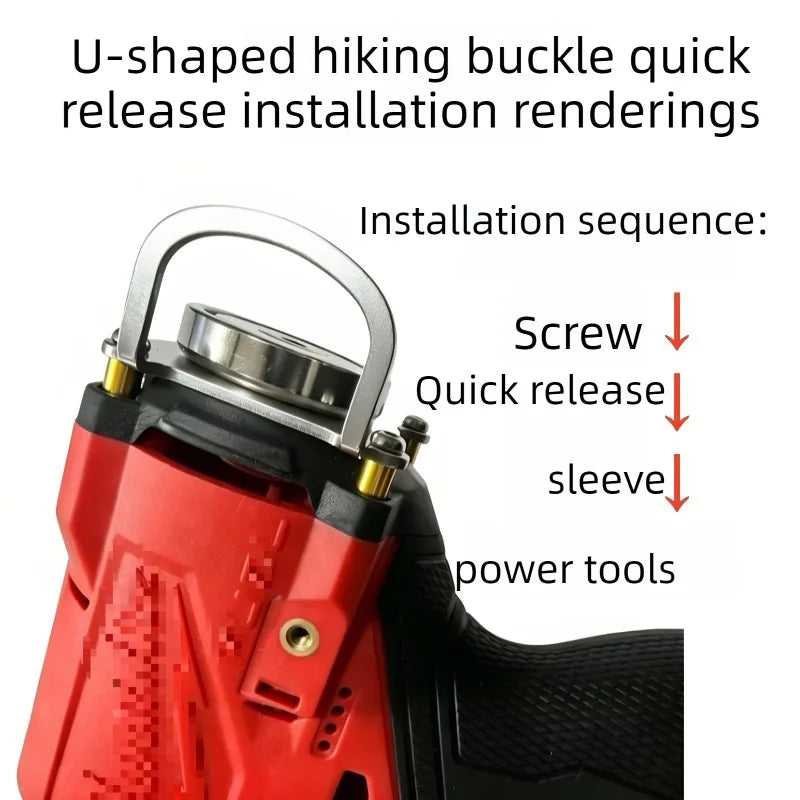 Quick Hanging for Milwaukee 3453/3404/2904/2593 Modified FID2U/FPD2U/FPD3//FID3 Screwdriver Hook Quick Hanging Mountain Buckle