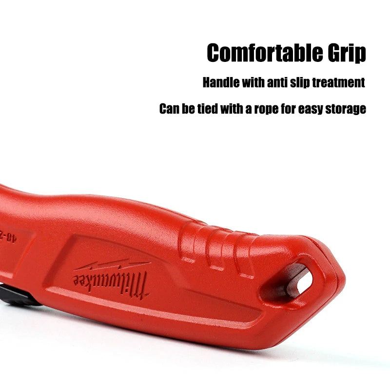 Milwaukee Rounded corner safety knife, automatic retractable pocket knife, art knife tool accessories 4932471360/48-22-1512