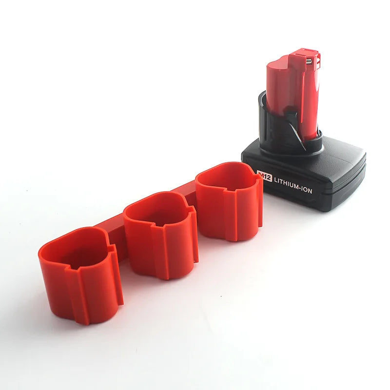 Battery Holders for Milwaukee M12 Battery Tool Storage Holders with Battery Slots Wall Mount Bosch 12V Battery Storage Rack