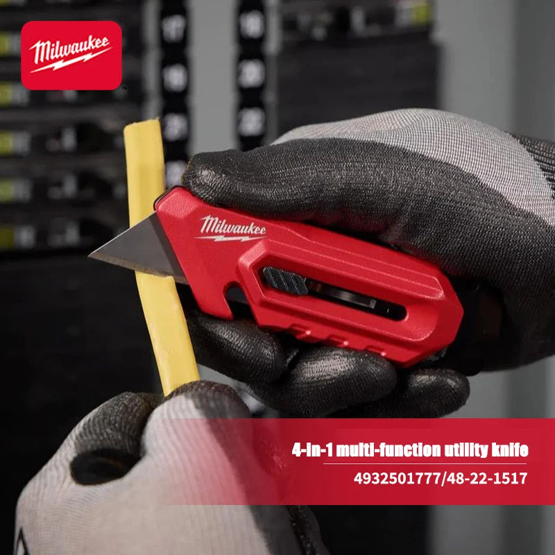 Milwaukee 4-in-1 multi-functional folding utility knife, portable paper cutter and box opener 4932501777/48-22-1517