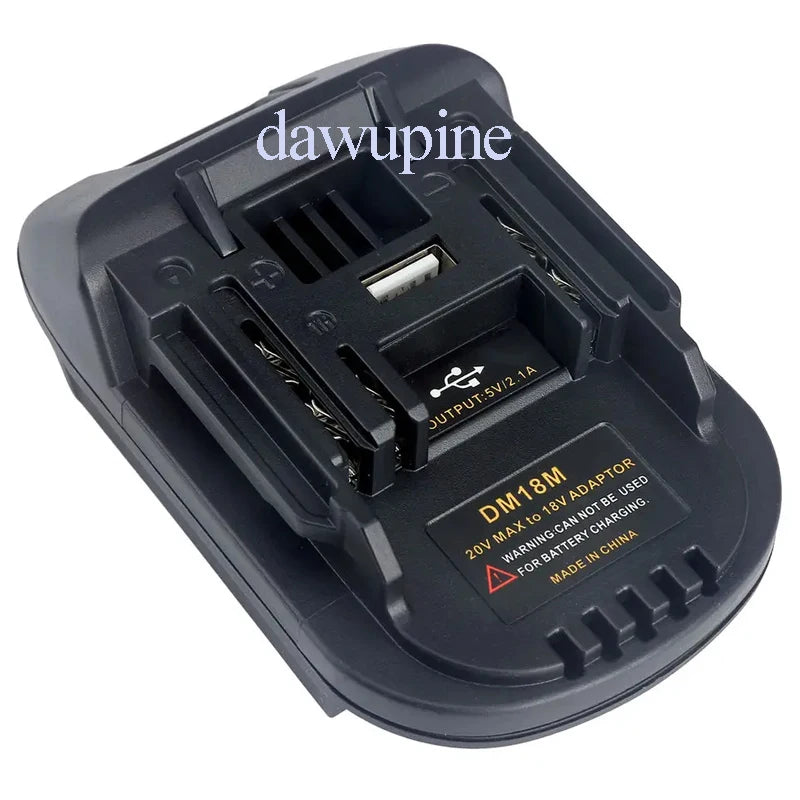 DM18M Converter Adapter For Milwaukee For M18 For Dewalt 20V Li-ion Battery For Makita 18V Power Tools USB Power Bank Charger