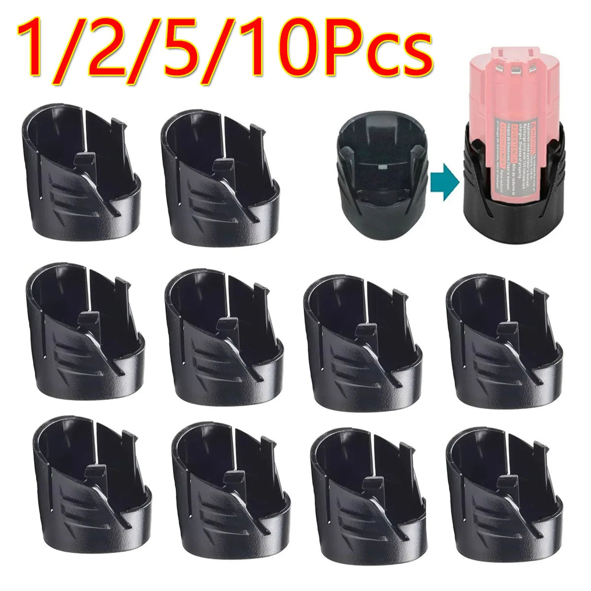 1/2/5/10Pc 12V Lithium Ion Battery Plastic Case Bottom Shell Box Part Fit For Milwaukee Li-ion 3 Cell Battery Holder Accessories