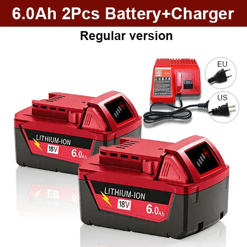 For Milwaukee M18 12.0Ah Battery XC 12000mAh Replacement for 48-11-1860 M18B5 18V Li-ion Cordless Power Tool High Capacity18650