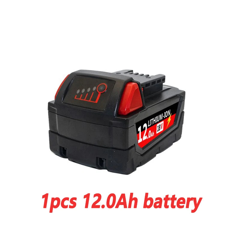 6.0Ah/9.0Ah/12.0Ah For Milwaukee M18 18V Replacement For Milwaukee M18B5 XC Li-ion battery 48-11-1815 2604-20 48-11-1850 charger