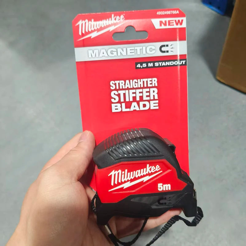 Milwaukee 4932498768A Tape Measure 5m Magnetic Heavy Duty Compact Measuring Tape With Belt Clip