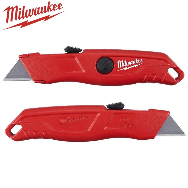 Milwaukee Rounded corner safety knife, automatic retractable pocket knife, art knife tool accessories 4932471360/48-22-1512