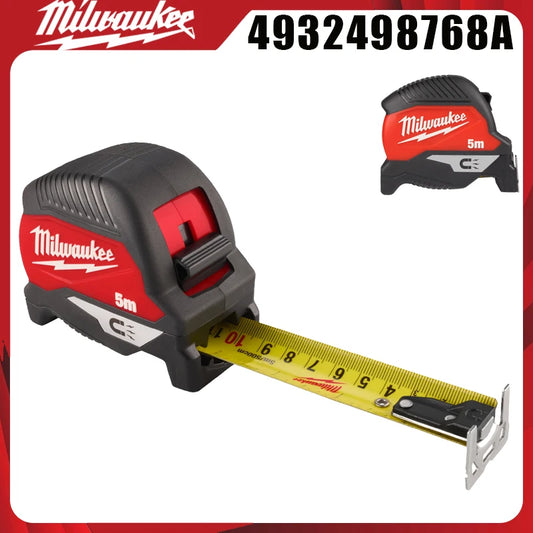 Milwaukee 4932498768A Tape Measure 5m Magnetic Heavy Duty Compact Measuring Tape With Belt Clip