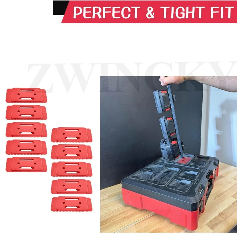 Mounting Feet For Packout -5/10 Pack,For Packout Accessories,Feet Mounting System,Red support legs for Milwaukee Packout