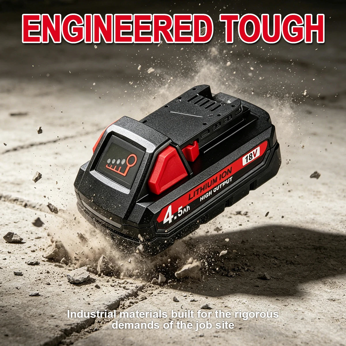 Suitable for Milwaukee M18 batteries, 18V 4.5Ah 21700 cells, XC18 48-11-1860, New In Pack, portable tools.