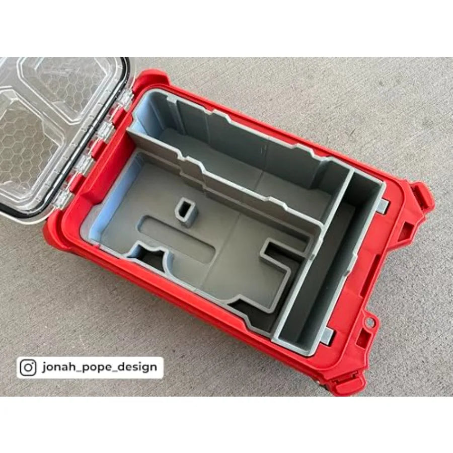 Jonah Pope Design 3D Printed Insert Designed for Milwaukee M12 Bandfile and Milwaukee Packout Organizer Insert Only