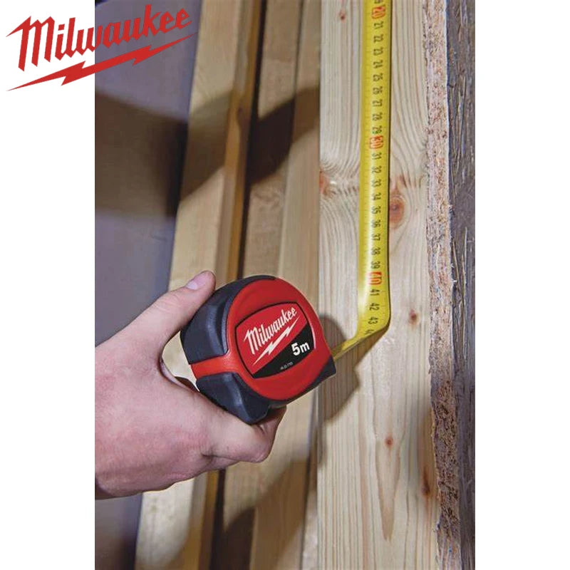 Milwaukee SLIMLINE 5m and 8m tape measures, manual tool measuring tool accessories tape measure 48-22-7706/48-22-7708