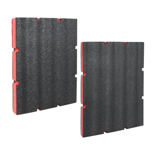 Foam Tool Organizer Inserts Compatible with Milwaukee 48-22-8442 and 48-22-84432 Drawer Boxes,Shockproof Red & Black Foam Insert