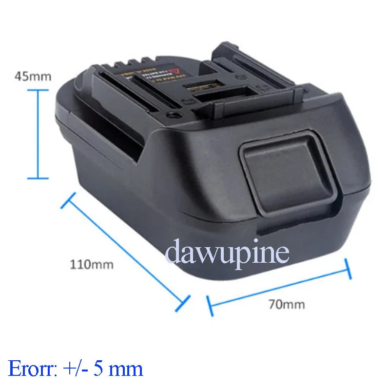 DM18M Converter Adapter For Milwaukee For M18 For Dewalt 20V Li-ion Battery For Makita 18V Power Tools USB Power Bank Charger