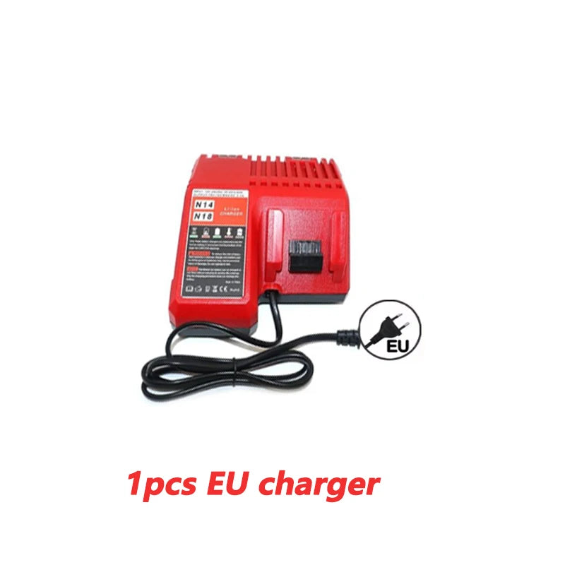 6.0Ah/9.0Ah/12.0Ah For Milwaukee M18 18V Replacement For Milwaukee M18B5 XC Li-ion battery 48-11-1815 2604-20 48-11-1850 charger