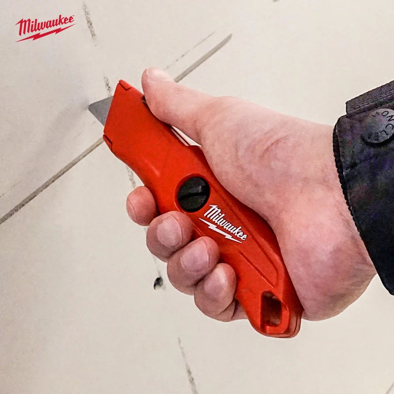 Milwaukee Rounded corner safety knife, automatic retractable pocket knife, art knife tool accessories 4932471360/48-22-1512