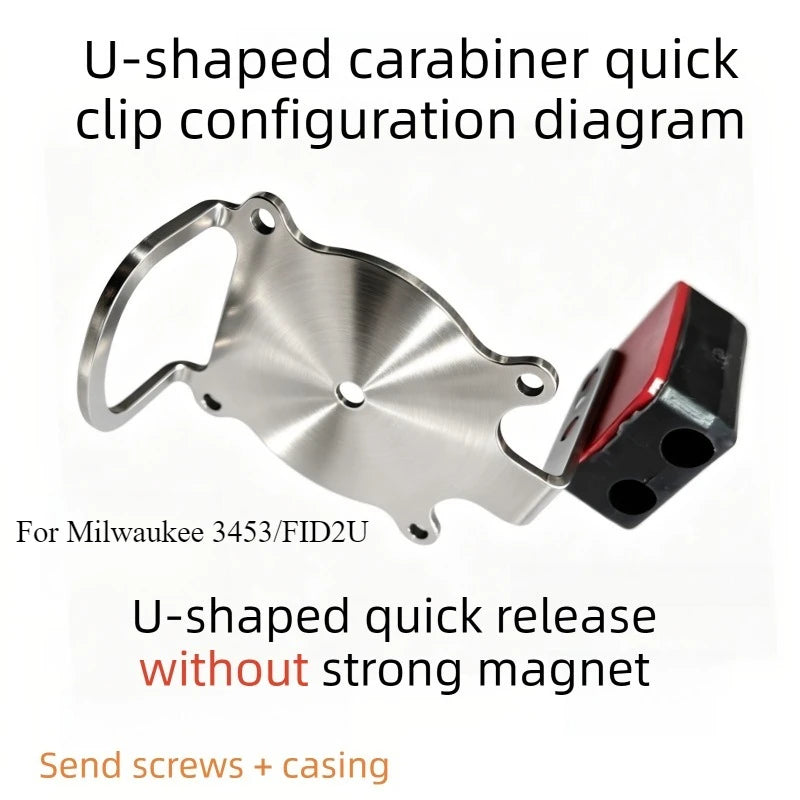 Quick Hanging for Milwaukee 3453/3404/2904/2593 Modified FID2U/FPD2U/FPD3//FID3 Screwdriver Hook Quick Hanging Mountain Buckle