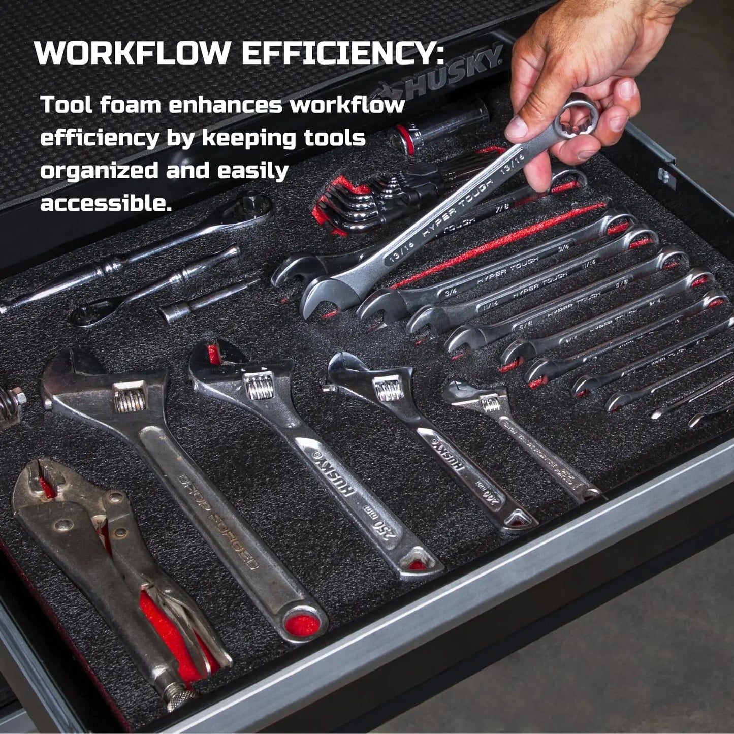 Tool Box Foam Protective Inserts for Cases,Polyethylene Tool Foam for Cases,Cushion Insert for Toolboxes for Packaging,Craft