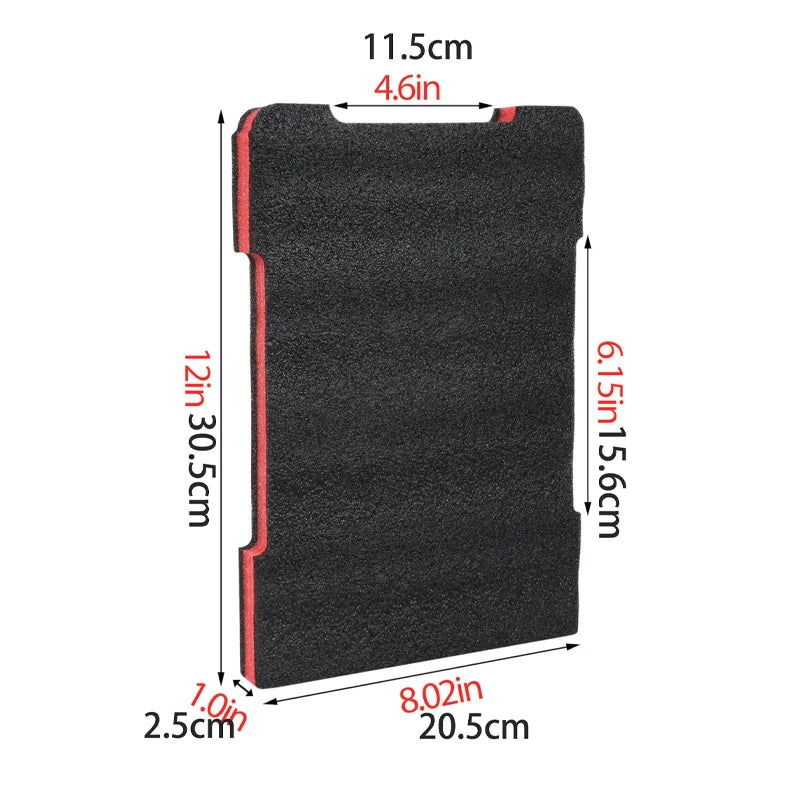 Foam Inserts Compatible with Milwaukee Packout 48-22-8435 Tool Box，Red & Black Foam Inserts, DIY Cut-to-Fit Protection