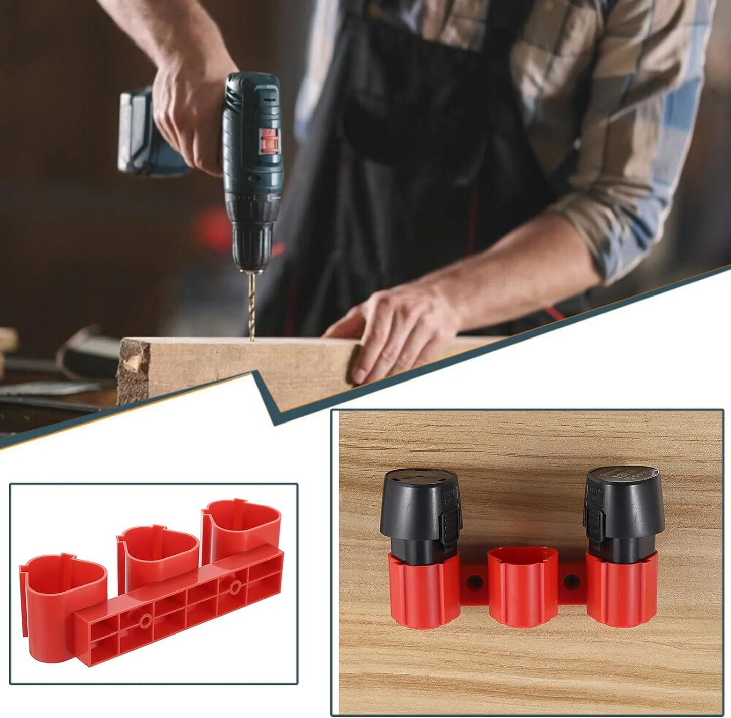 Li-ion Battery Holder Storage Fixed Bracket Display Rack Buckle For Milwaukee For M12 For Bosch 12V For Makita 10.8V BL1013