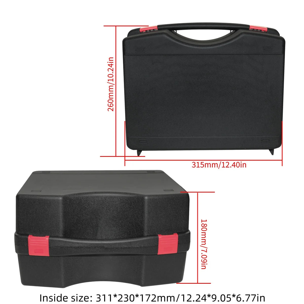 1PC Portable Multifunction Hardware Tool Box – Lightweight Plastic Storage Case for Instruments,Outdoor & Indoor Use