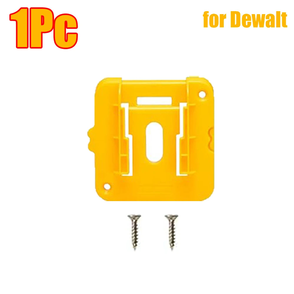 1-15Pcs Battery Holder Wall Mount for Dewalt/Makita/Milwaukee Holder Battery Storage Rack 14.4V 18V for Warehouse, Factory