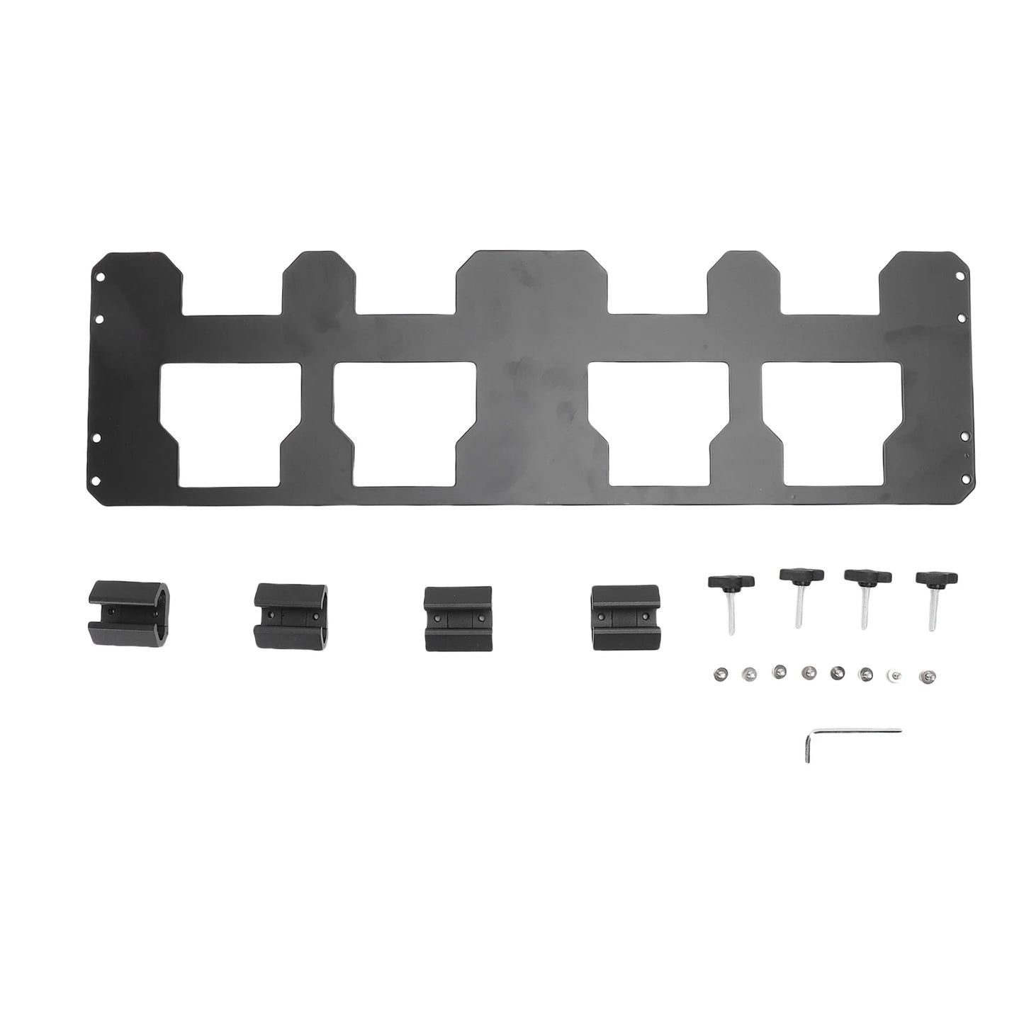 Toolbox Mounting Plate Fit for Milwaukee Packout Toolbox Front Organizer Storage Bracket for Crate Half Full Width Storage Case
