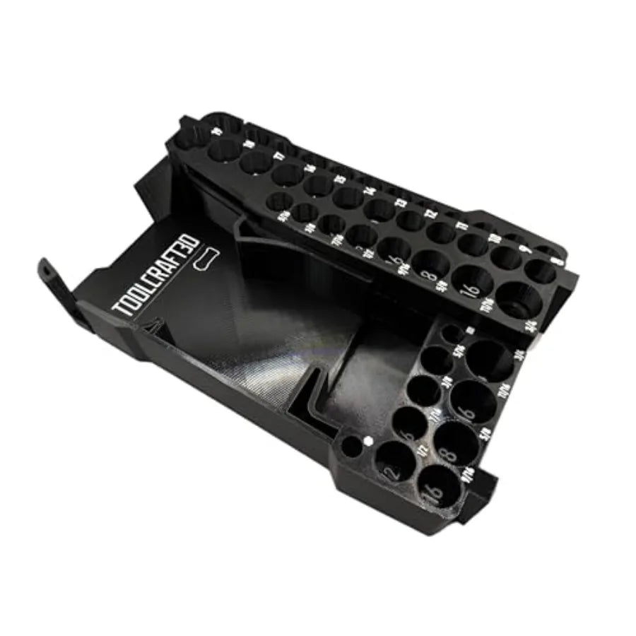 ToolCraft3d Design 3d Printed Insert Designed for Milwaukee Packout Organizer and GEN2 M12 Stubby 3/8" Impact Fits Boot Insert