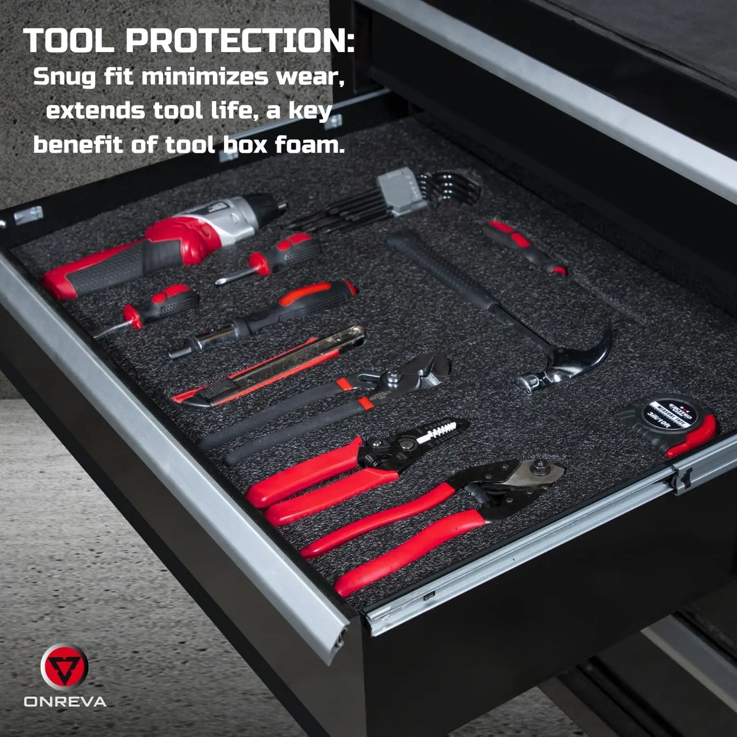 Tool Box Foam Protective Inserts for Cases,Polyethylene Tool Foam for Cases,Cushion Insert for Toolboxes for Packaging,Craft