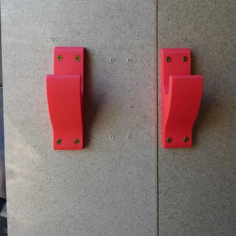 2Pcs Trolley Hooks Red For Milwaukee Packout Trolley Heavy Duty Storage Hanger Hooks S&J FAB LTD Workshop Tool Organizer