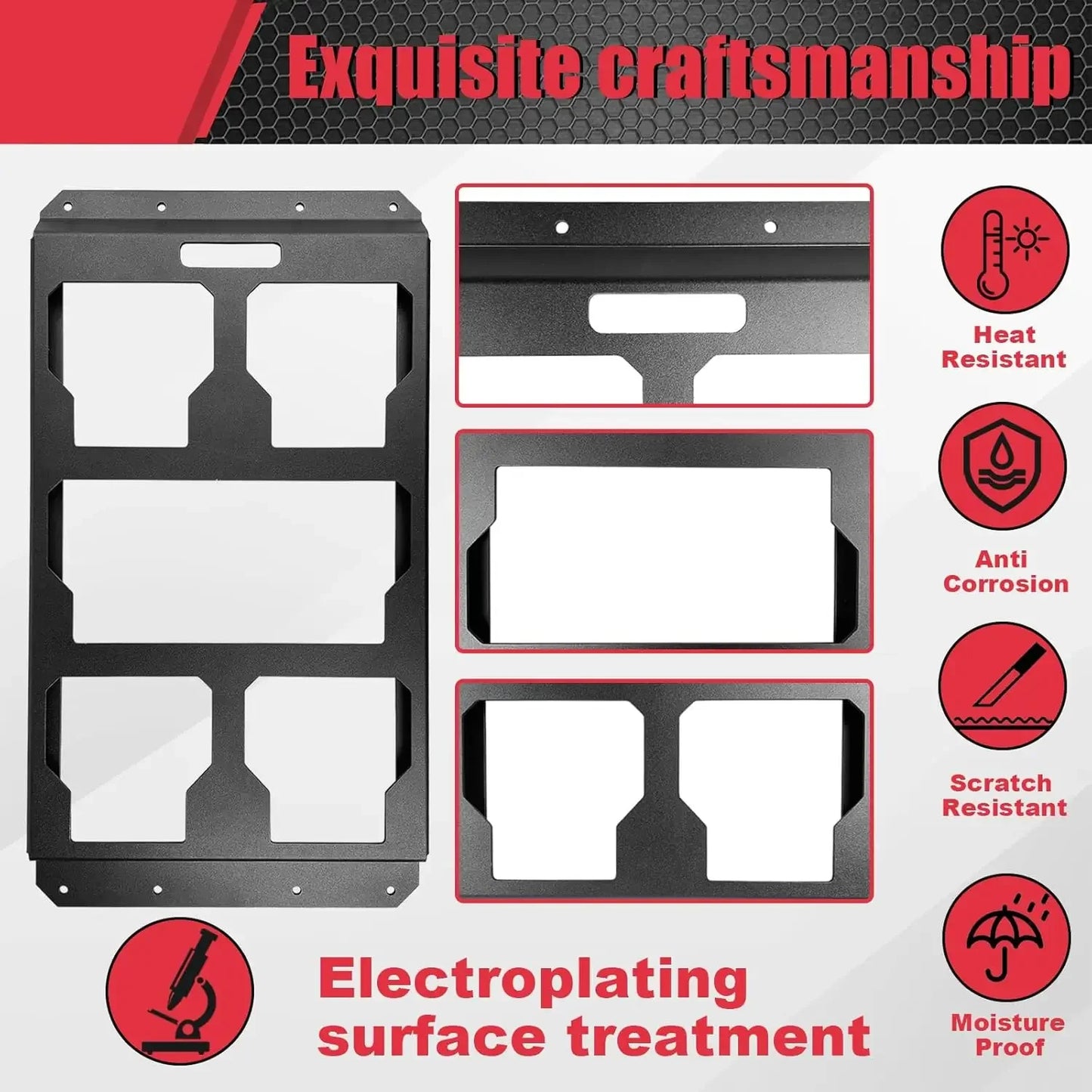 Mounting Plate Compatible with Milwaukee Packout Toolbox, Aluminum Mounting Base Storage Toolbox on Wall and Floor