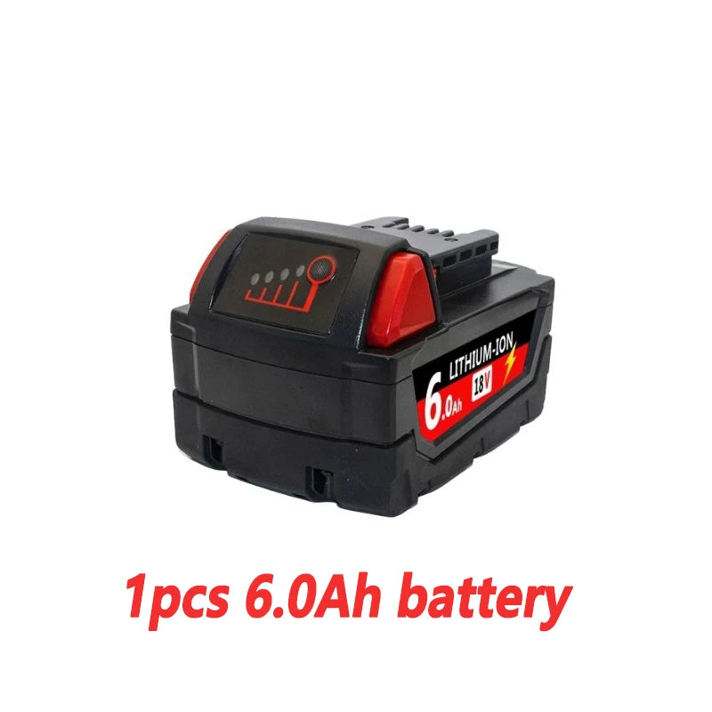 6.0Ah/9.0Ah/12.0Ah For Milwaukee M18 18V Replacement For Milwaukee M18B5 XC Li-ion battery 48-11-1815 2604-20 48-11-1850 charger