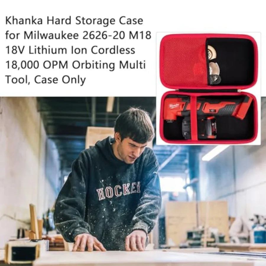 【Spot goods】Hard Storage Case Replacement for Milwaukee 2626-20 M18 18V Lithium Ion Cordless 18000 OPM Orbiting Multi Tool Case