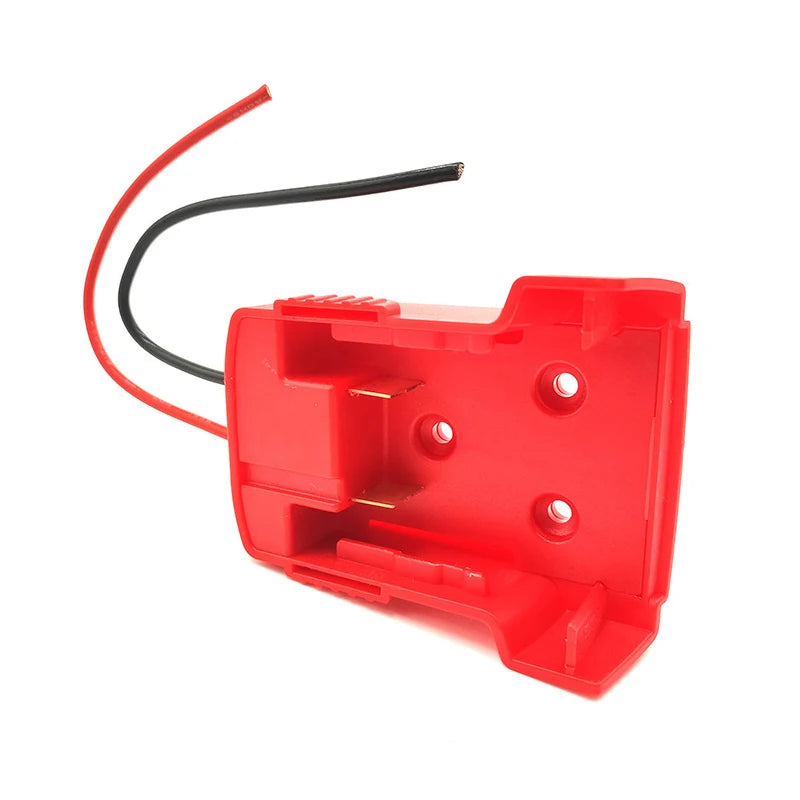 Tool Parts For Milwaukee Lithium Battery External Power Supply Mount DIY Connector Adapter Dock Holder Wire For M18 Car Lighter
