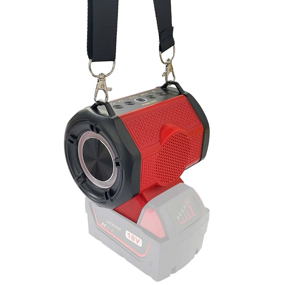 NEW Bluetooth Speaker For Milwaukee/Makita/Dewalt/Bosch 18V 20V Battery With USB Type-C Port Charge Player Loudspeaker Amplifier