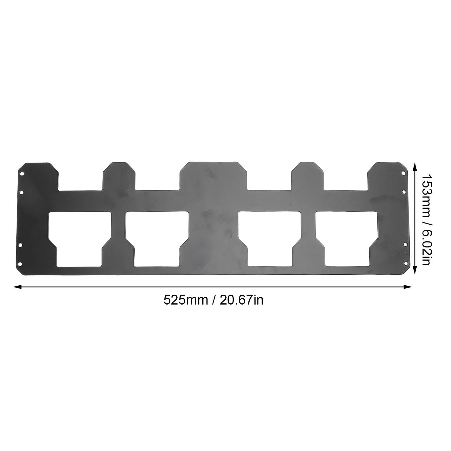 Toolbox Mounting Plate Fit for Milwaukee Packout Toolbox Front Organizer Storage Bracket for Crate Half Full Width Storage Case