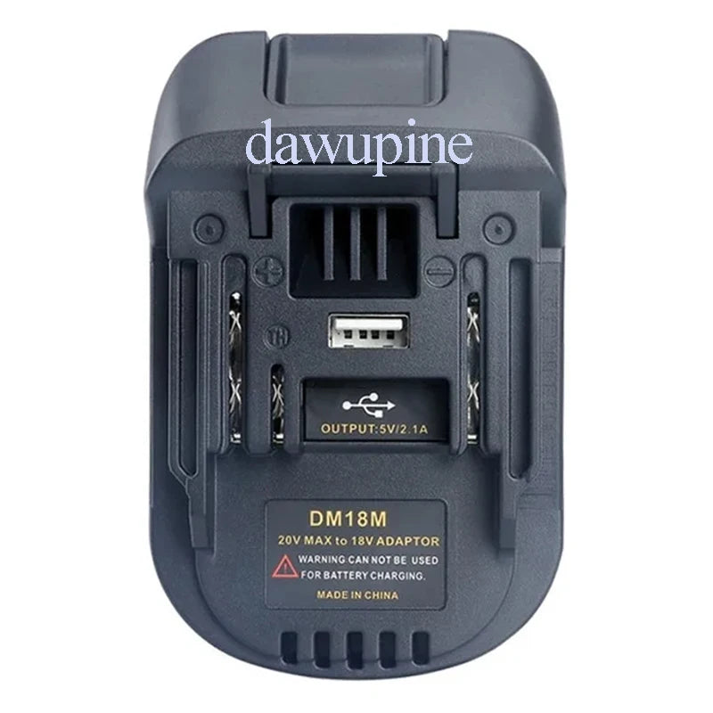DM18M Converter Adapter For Milwaukee For M18 For Dewalt 20V Li-ion Battery For Makita 18V Power Tools USB Power Bank Charger
