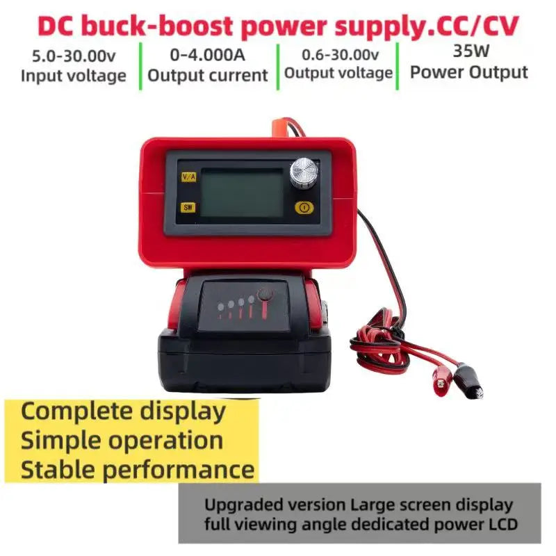 Battery Djustable Lab DC Power Supply Variable Bench Switching Adjustable Power Supply Converter for Milwaukee M18  (Tools Only)