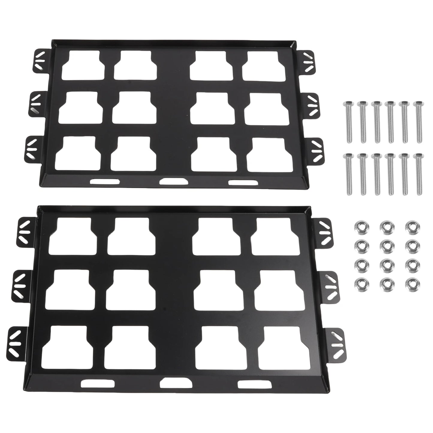 2 Pack Toolbox Mounting Plates Compatible for Milwaukee Packout , 100 Lbs, Metal Full Plates for Tool Storage and Organization