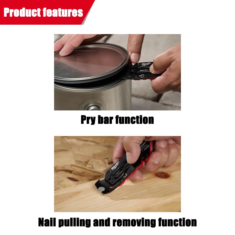 Milwaukee 4-in-1 multi-functional folding utility knife, portable paper cutter and box opener 4932501777/48-22-1517
