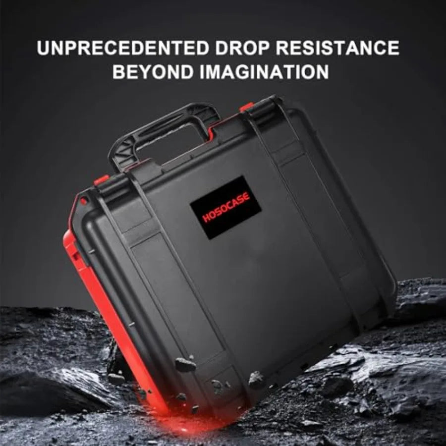 Case for Milwaukee M12 M18 Battery: Waterproof Battery Hard Carrying Storage Cases with 9 Dividers for Milwaukee M18/M12 Tool B