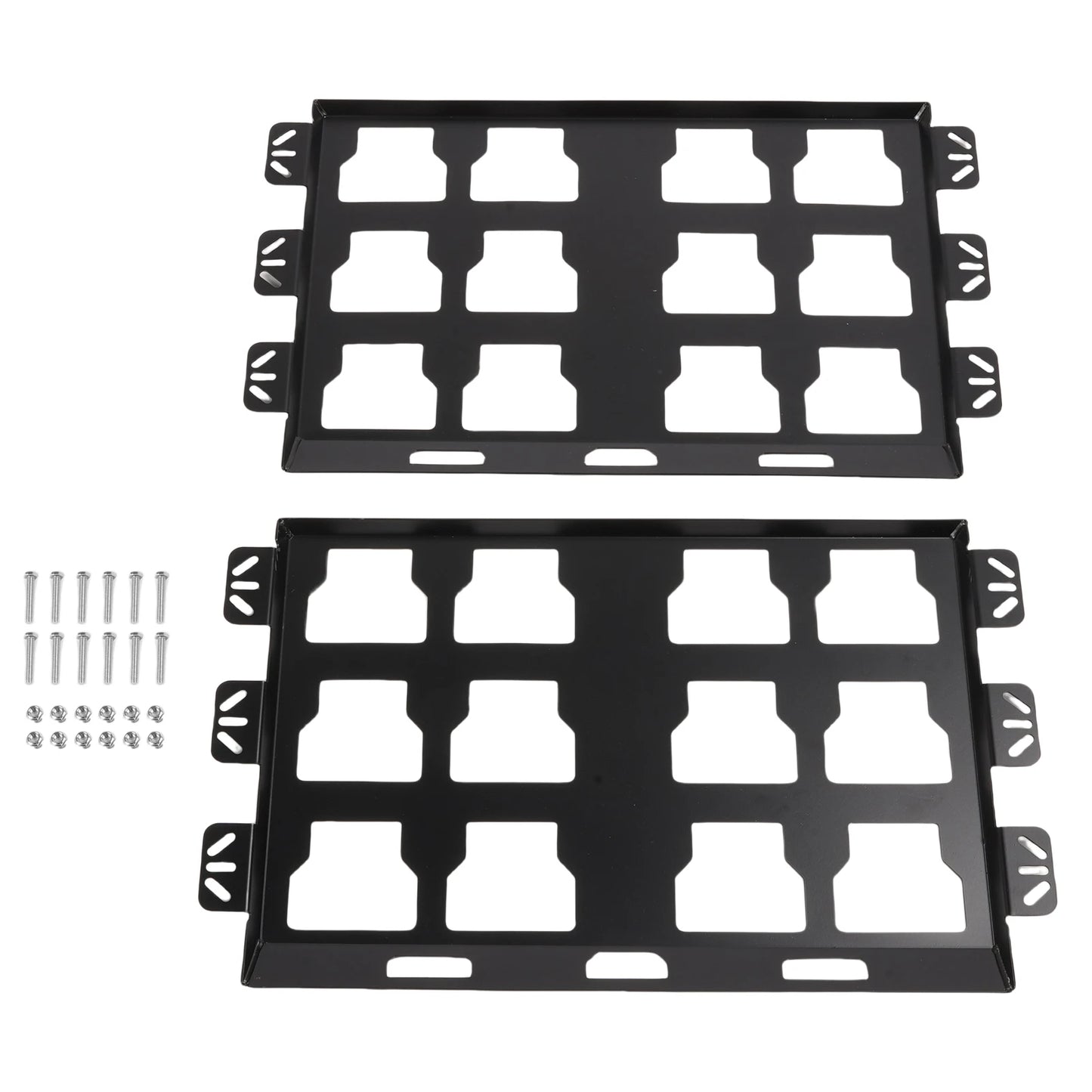 2 Pack Toolbox Mounting Plates Compatible for Milwaukee Packout , 100 Lbs, Metal Full Plates for Tool Storage and Organization