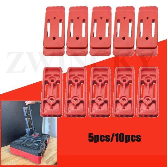 Mounting Feet For Packout -5/10 Pack,For Packout Accessories,Feet Mounting System,Red support legs for Milwaukee Packout