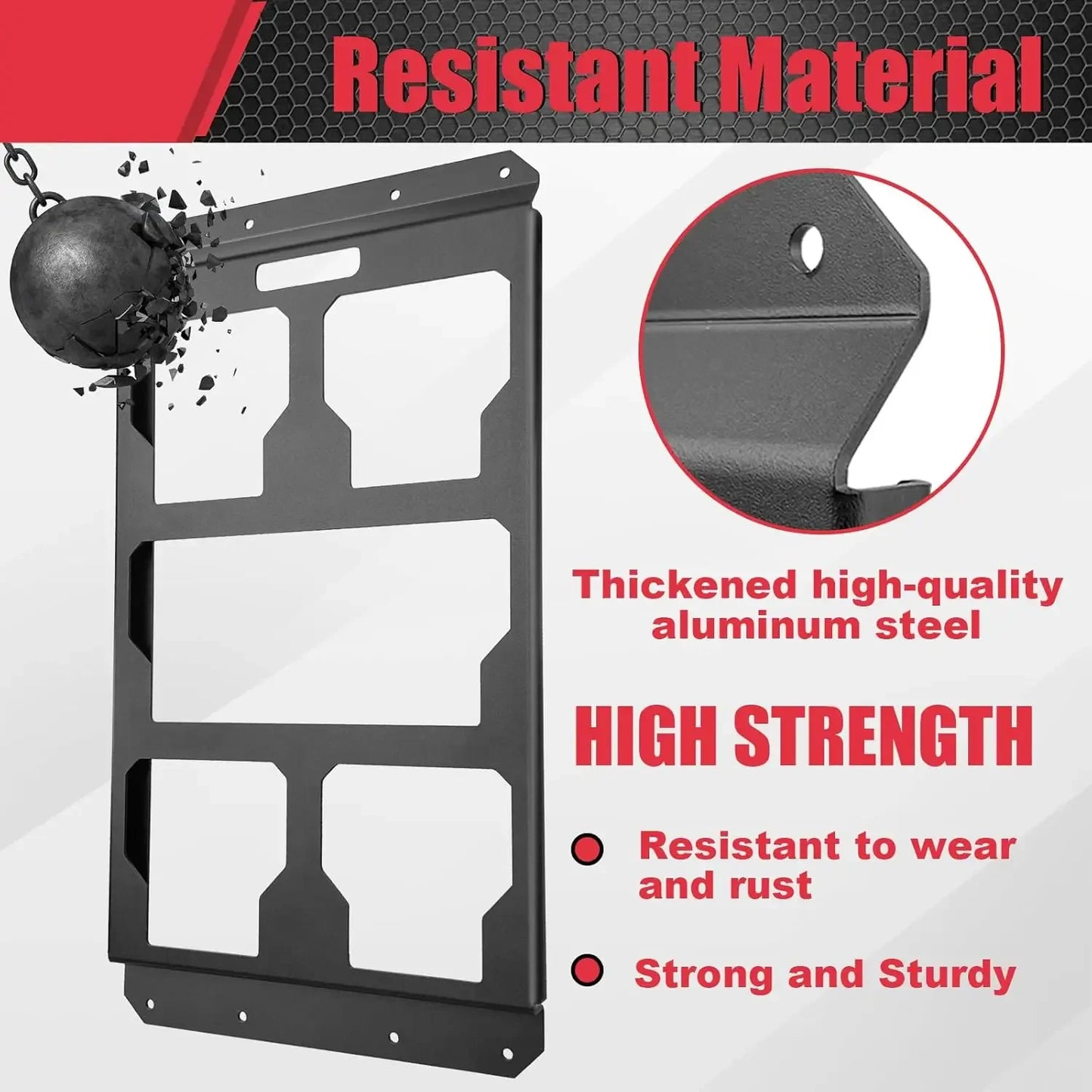 Mounting Plate Compatible with Milwaukee Packout Toolbox, Aluminum Mounting Base Storage Toolbox on Wall and Floor