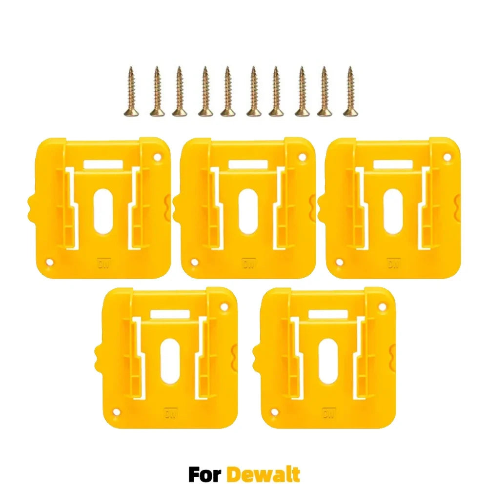 Machine Holder Battery Storage Rack for Dewalt/Makita/Milwaukee 14.4V 18V Li-ion Battery Wall Mount Tool Bracket Fixing