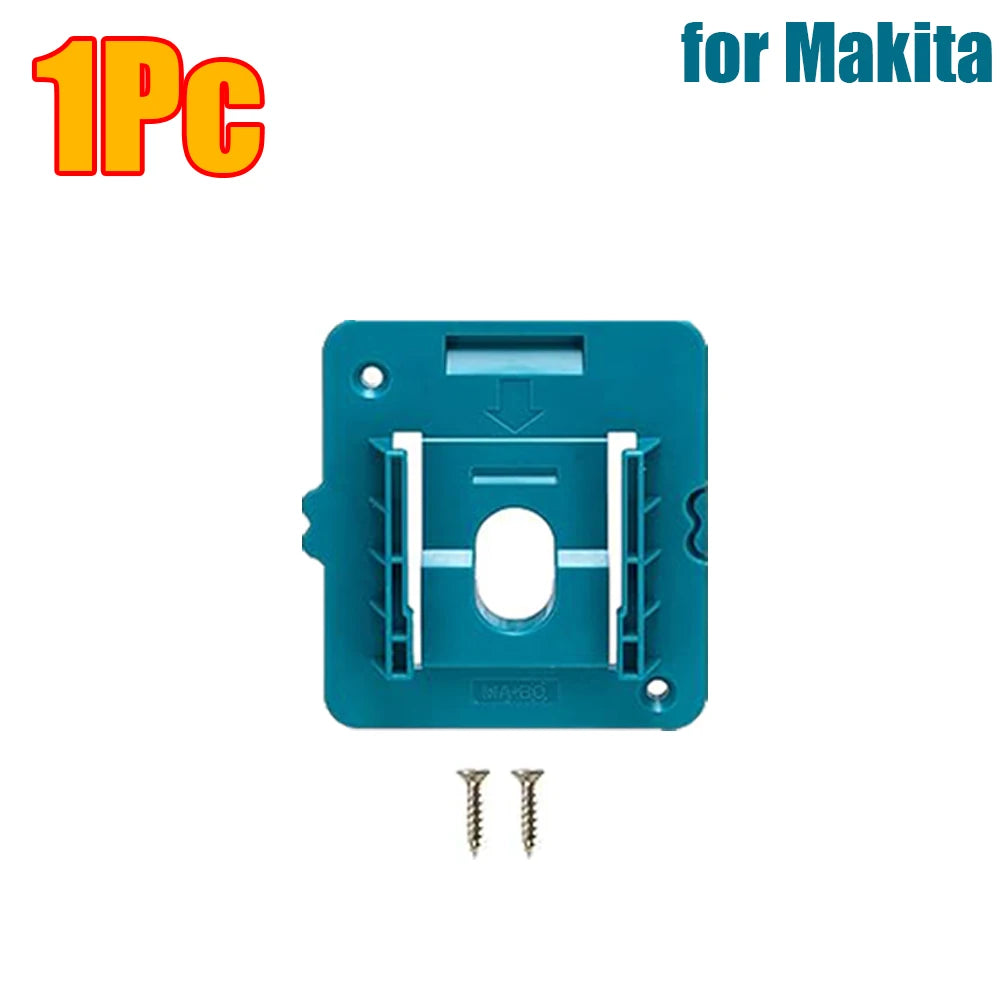 1-15Pcs Battery Holder Wall Mount for Dewalt/Makita/Milwaukee Holder Battery Storage Rack 14.4V 18V for Warehouse, Factory