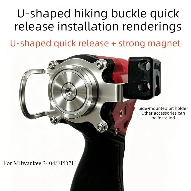 Quick Hanging for Milwaukee 3453/3404/2904/2593 Modified FID2U/FPD2U/FPD3//FID3 Screwdriver Hook Quick Hanging Mountain Buckle
