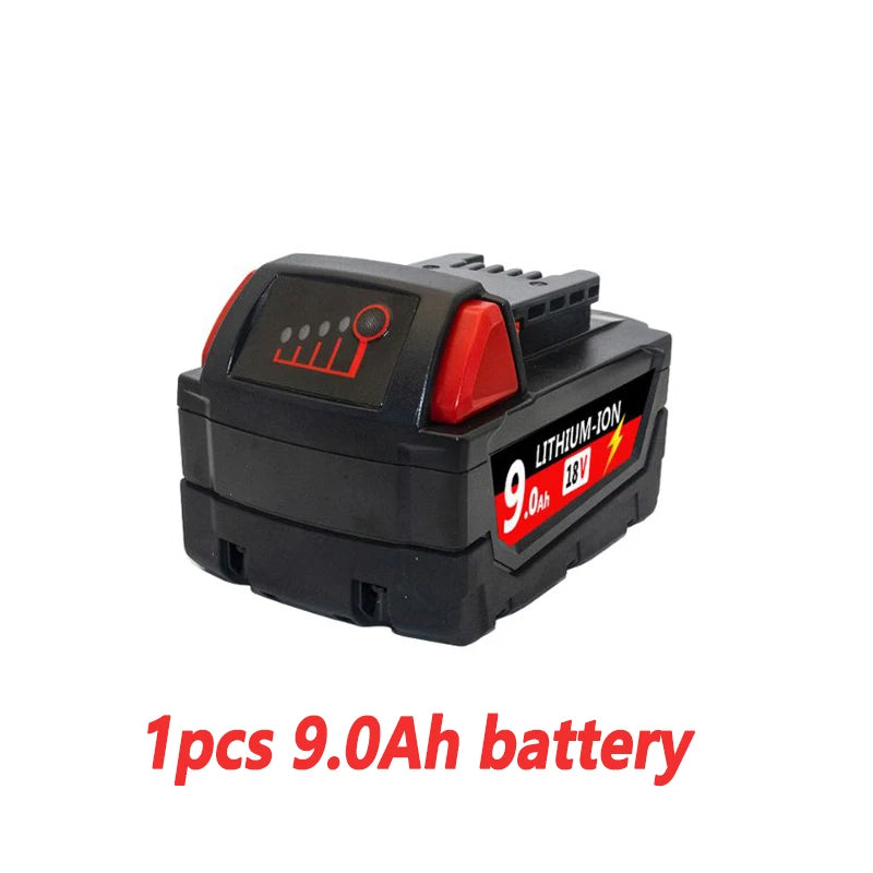 6.0Ah/9.0Ah/12.0Ah For Milwaukee M18 18V Replacement For Milwaukee M18B5 XC Li-ion battery 48-11-1815 2604-20 48-11-1850 charger